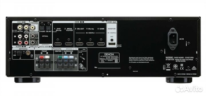 Av ресивер denon AVR-X550BT