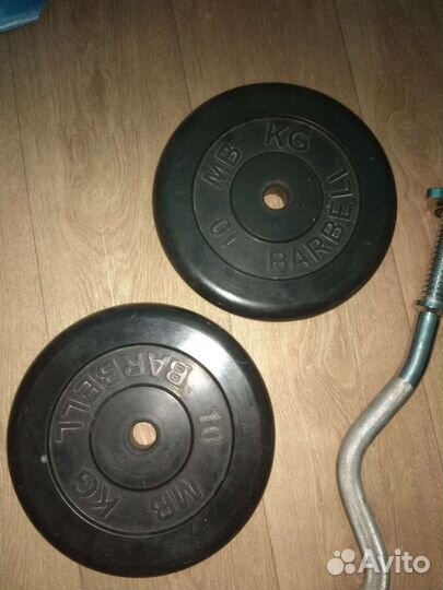 Обрезиненная штанга