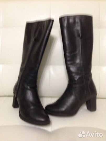 Сапоги кожаные