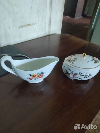 Сливочник и шкатулки