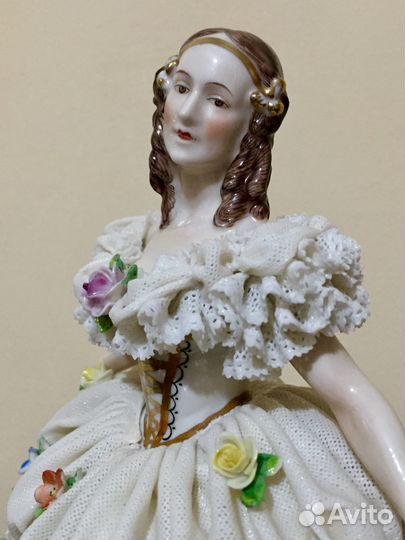 Балерина. Кружевной фарфор.Германия