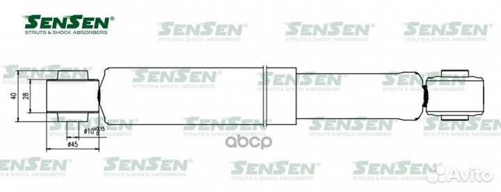Амортизатор задний LR sensen 12120193 12120193