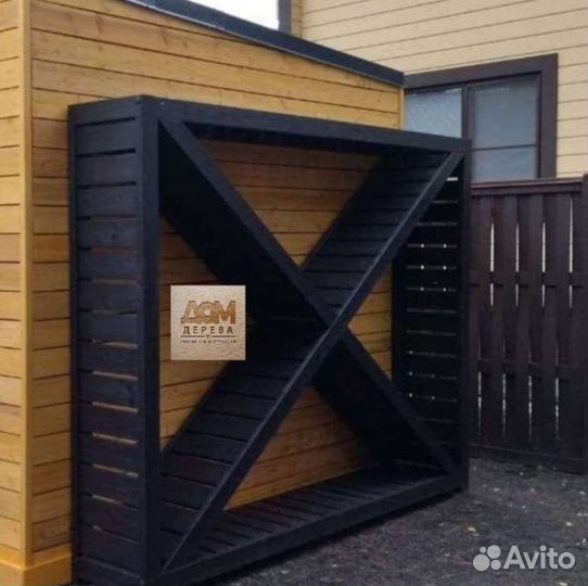 Дровник деревянный разные модели