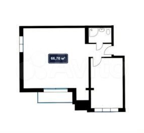 2-к. апартаменты, 66,7 м², 8/11 эт.