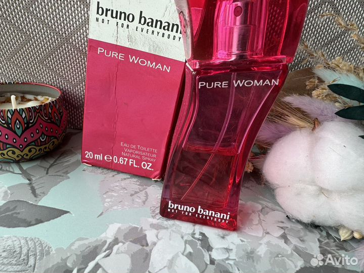 Bruno Banani Pure woman eau de toilette 10 мл ориг