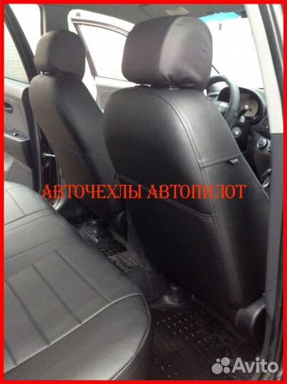 Чехлы Автопилот Hyundai Elantra 4 из экокожи чёрны