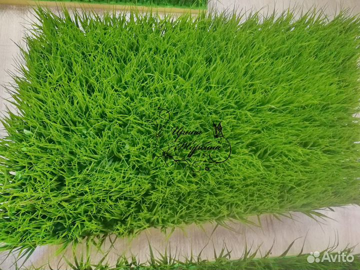 Искусственная трава, зелень и цветы в композициях