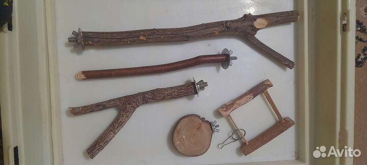 Жердочки ветки игрушки для попугая