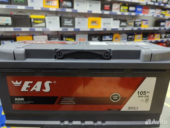 Акб 105Ач Eas Agm (Турция) для BMW, Mercedes, VW