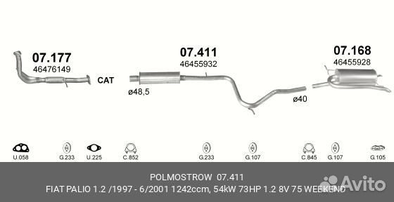 Средняя труба глуш