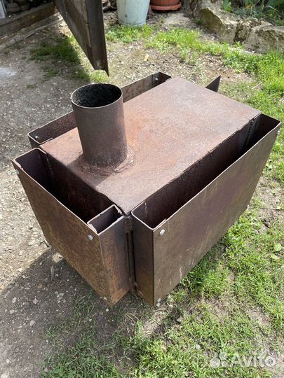 Печь буржуйка конвекционная с трубой