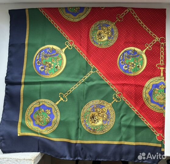 Celine шелковый платок винтаж