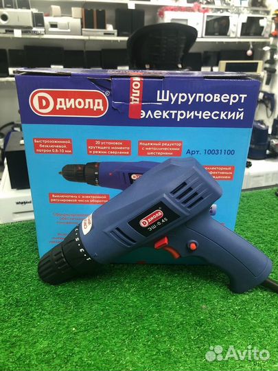 Новая дрель-шуруповерт диолд эш-0.45 (Р)