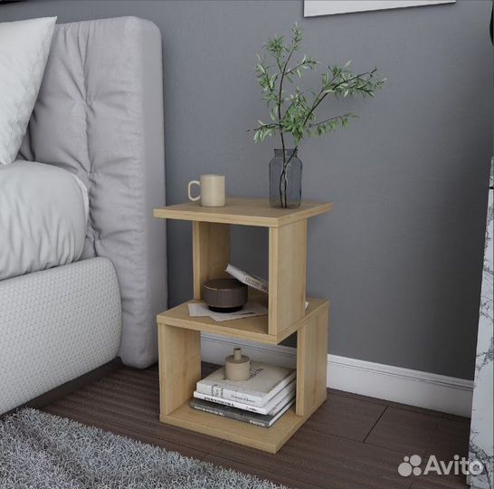 Прикроватный столик-тумба из массива