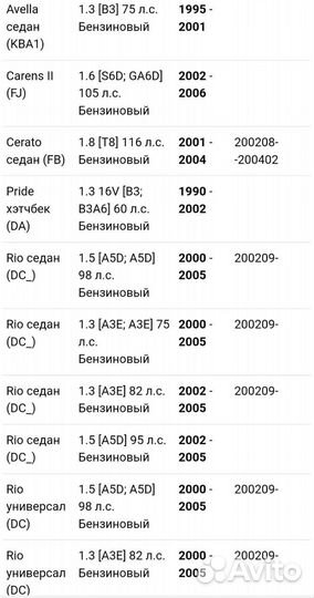 Стартер на kia spectra