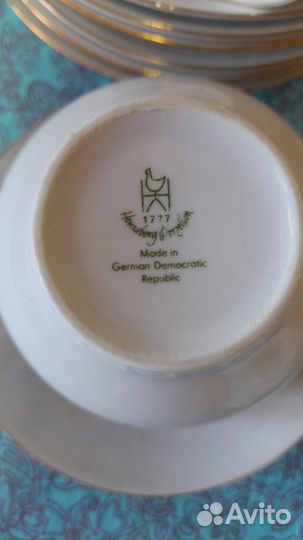 Сервиз кофейно-чайный ГДР, Henneberg 1777