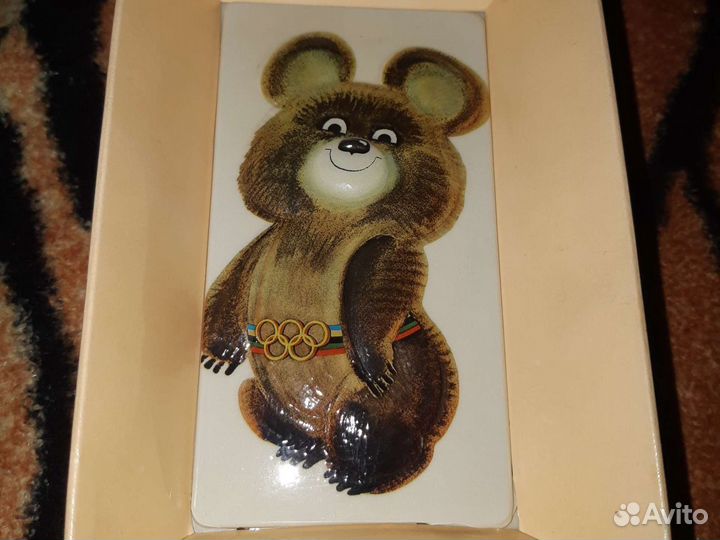 Винтажный Одеколон олимпийский талисман