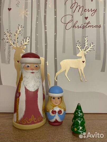 Матрешка-Дед мороз