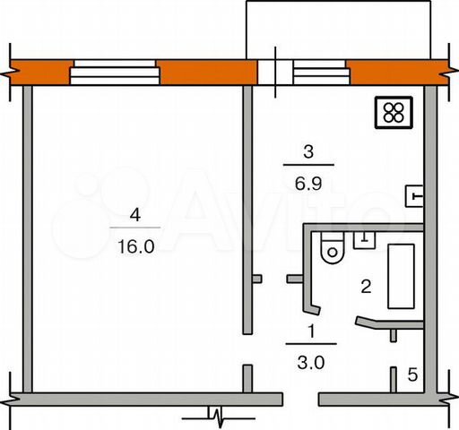 Планировка квартир серия 467 1-к квартира, 28 м², 3/9 эт. в аренду Ижевске Снять квартиру Авито