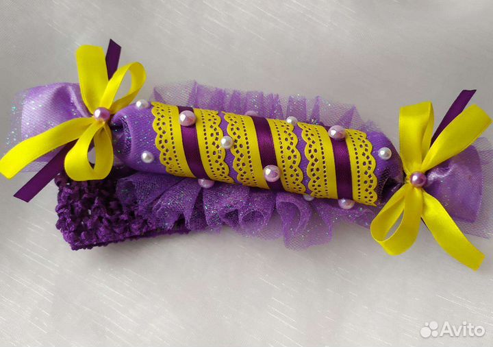 Повязка на голову конфетка