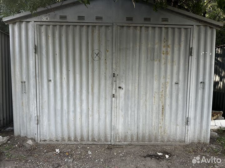 Гараж металлический разобран