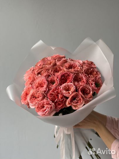 25 роз mandarin X-pression