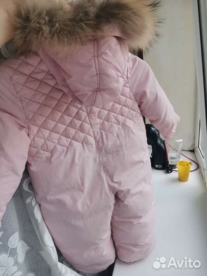 Зимний комбинезон для девочки 86 92 moncler