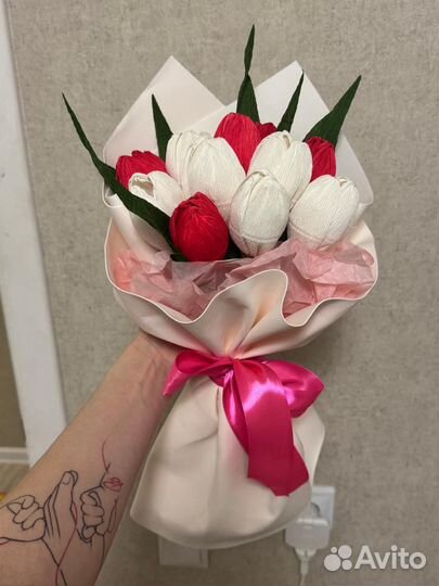 Искуственые букеты со сладостями