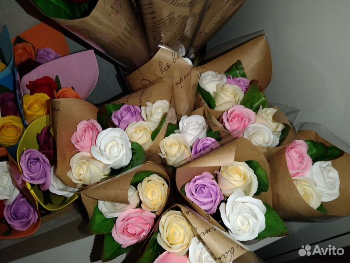 Букет мыльных роз