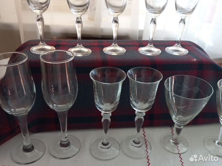Фужеры для шампанского богемияи бокалы для вина