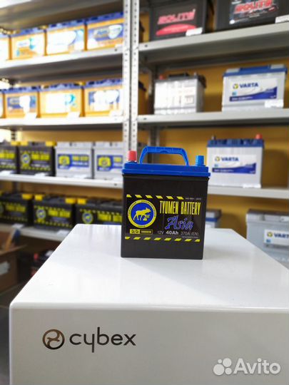 Аккумулятор 40Ah Тюмень 370A прямой полярности