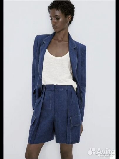 Новые льняные шорты Massimo Dutti 36