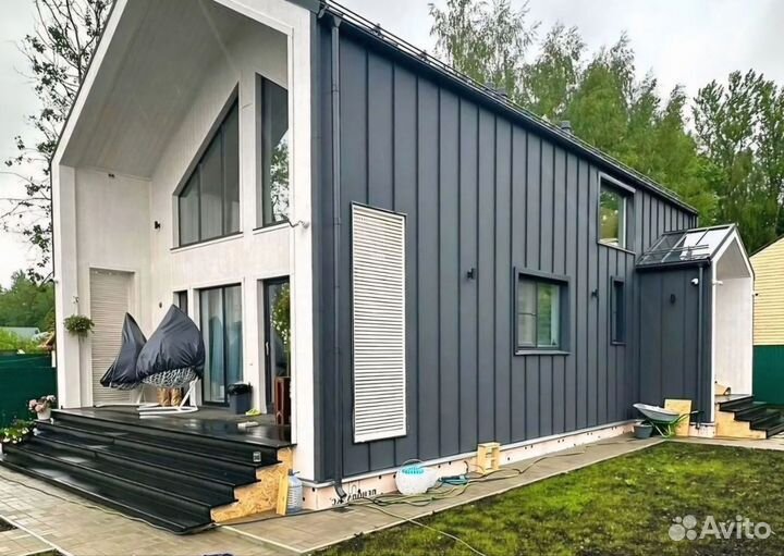 Барнхаус с террасой под ключ