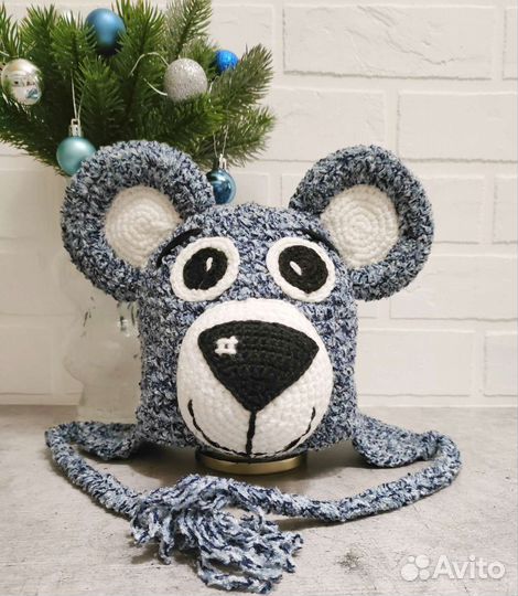 Шапки вязаные детские новые, весна, ручная работа