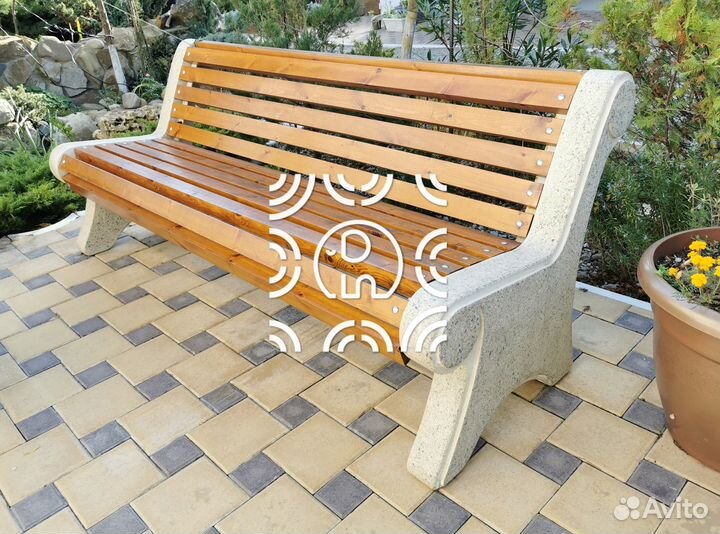 Лавка из бетона 