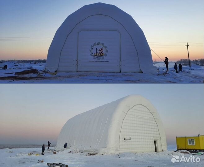 Надувной ангар (пневмоангар) 20 х10 м за 15 дней
