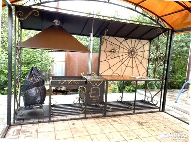 Мангал С печкой под казан