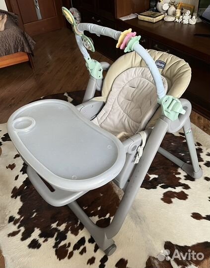 Стульчик для кормления chicco polly magic relax