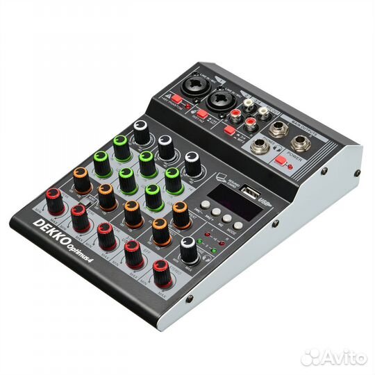 Микшерный пульт Dekko F4A 4-канальный