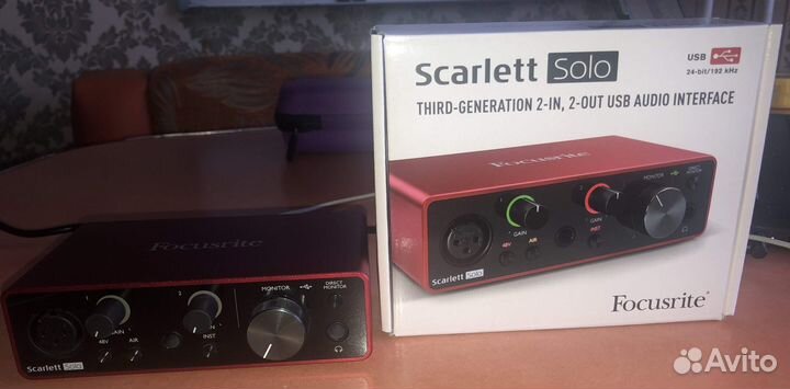 Внешняя звуковая карта Focusrite Scarlett Solo 3rd