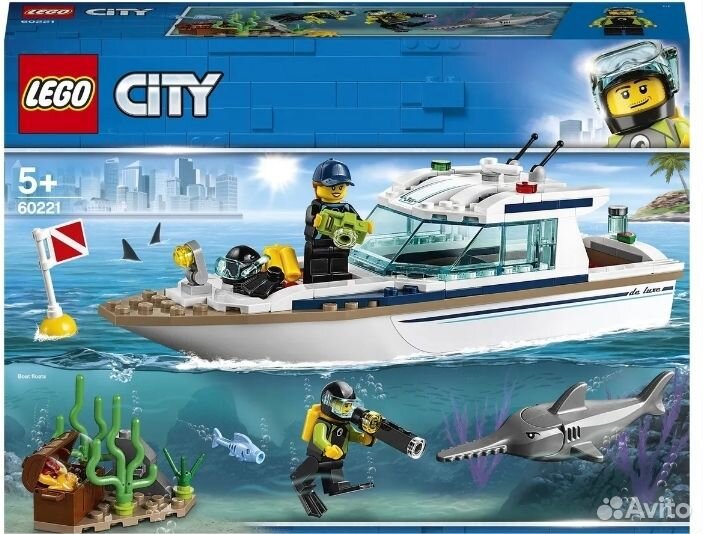 Lego City Great Vehicles Яхта для дайвинга 60221