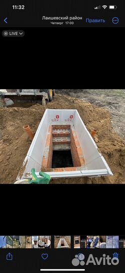 Установка септика под ключ, переливная яма