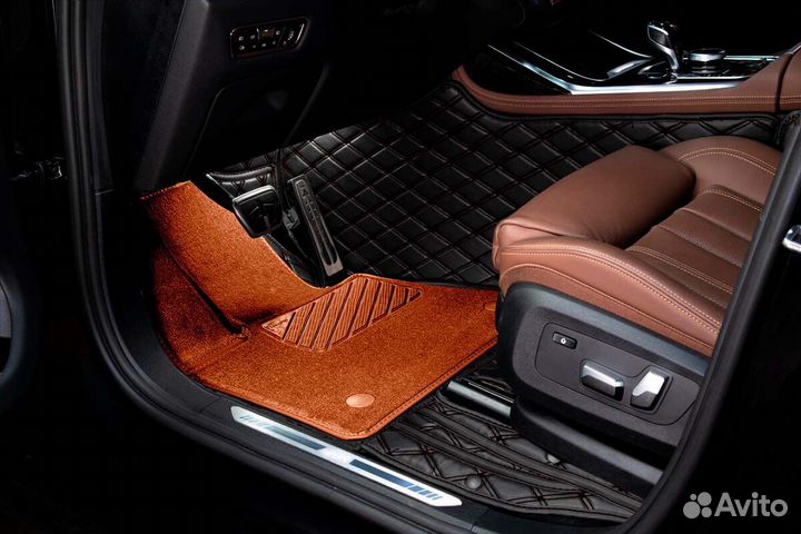 3D Коврики Geely Салон Багажник из Экокожи