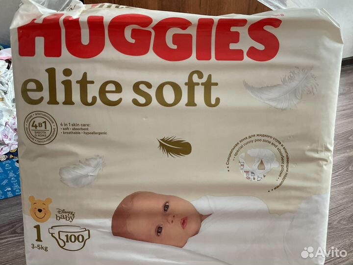 Подгузники huggies elite soft 1