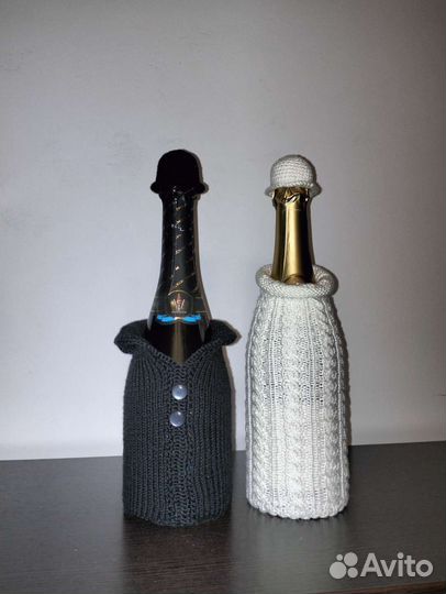 Чехлы на свадебные бутылки