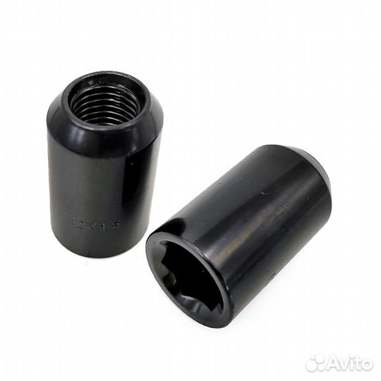 Гайки 2807BK M12 x 1,5, черные, 20 штук новые