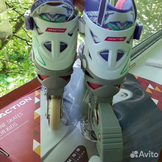 Роликовые коньки детские раздвижные, р.26-31