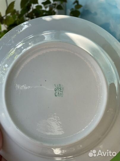 Тарелка суповая, сет 4 шт, СССР, Прокопьевский фз