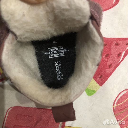 Ботинки демисезонные для девочки Geox 20 размер