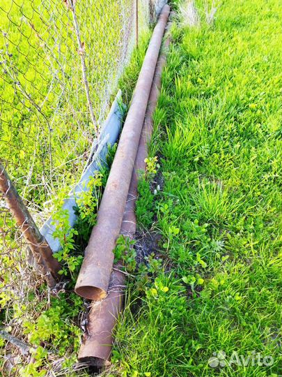 Труба металлическая диаметр 100 длина 4,35м 6 штук